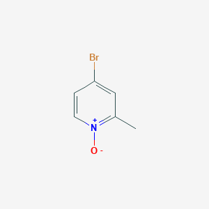 Chemical structure of 4-Bromo-2-methylpyridine 1-oxide