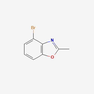 Chemical structure of 4-Bromo-2-methylbenzo[d]oxazole
