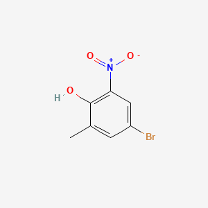 Chemical structure of 4-bromo-2-methyl-6-nitrophenol