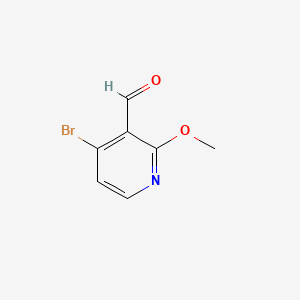 Chemical structure of 4-Bromo-2-methoxynicotinaldehyde