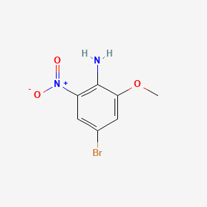 Chemical structure of 4-Bromo-2-methoxy-6-nitroaniline