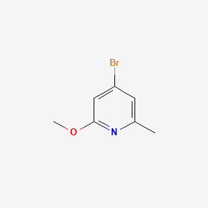 Chemical structure of 4-Bromo-2-methoxy-6-methylpyridine