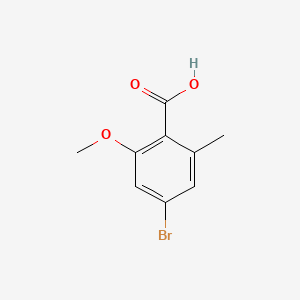 Chemical structure of 4-Bromo-2-methoxy-6-methylbenzoic acid