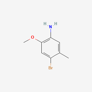 Chemical structure of 4-Bromo-2-methoxy-5-methylaniline