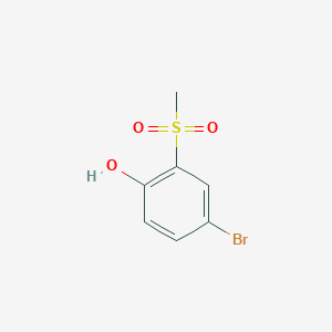 Chemical structure of 4-Bromo-2-methanesulfonylphenol
