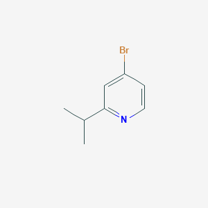 Chemical structure of 4-Bromo-2-isopropylpyridine