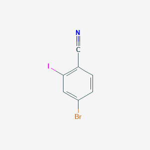 Chemical structure of 4-Bromo-2-iodobenzonitrile