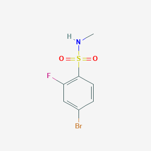 Chemical structure of 4-broMo-2-fluoro-N-MethylbenzenesulfonaMide