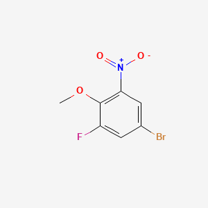 Chemical structure of 4-Bromo-2-Fluoro-6-Nitroanisole
