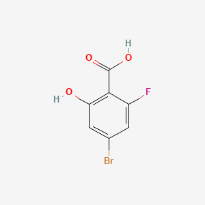 Chemical structure of 4-Bromo-2-fluoro-6-hydroxybenzoic acid