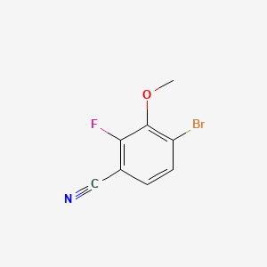 Chemical structure of 4-Bromo-2-fluoro-3-methoxybenzonitrile