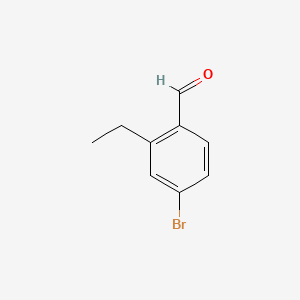 Chemical structure of 4-Bromo-2-ethylbenzaldehyde
