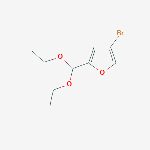 Chemical structure of 4-BroMo-2-diethoxyMethyl-furan