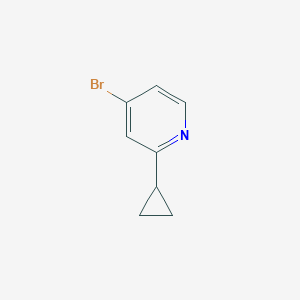 Chemical structure of 4-Bromo-2-cyclopropylpyridine