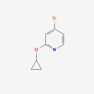Chemical structure of 4-Bromo-2-cyclopropoxypyridine