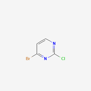 Chemical structure of 4-Bromo-2-chloropyrimidine