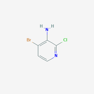 Chemical structure of 4-Bromo-2-chloropyridin-3-amine