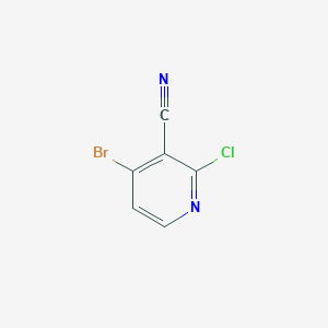 Chemical structure of 4-bromo-2-chloronicotinonitrile