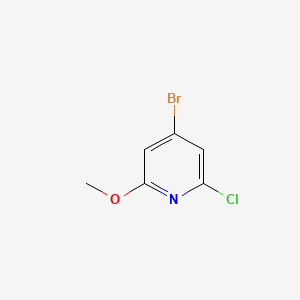 Chemical structure of 4-Bromo-2-chloro-6-methoxypyridine