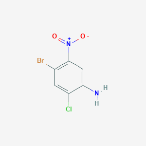 Chemical structure of 4-Bromo-2-chloro-5-nitroaniline