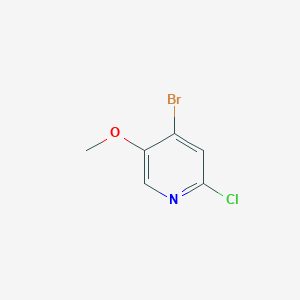 Chemical structure of 4-Bromo-2-chloro-5-methoxypyridine