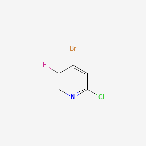 Chemical structure of 4-Bromo-2-chloro-5-fluoropyridine