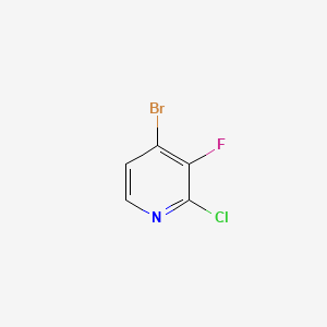 Chemical structure of 4-Bromo-2-chloro-3-fluoropyridine