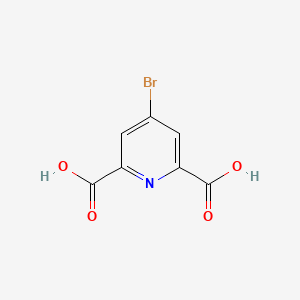 Chemical structure of 4-Bromo-2,6-pyridinedicarboxylic Acid Monohydrate