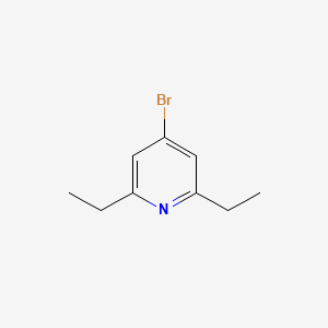 Chemical structure of 4-Bromo-2,6-diethylpyridine