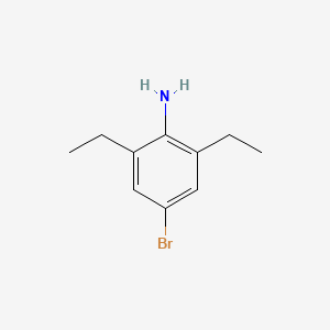 Chemical structure of 4-Bromo-2,6-diethylaniline