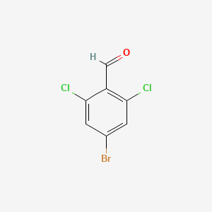 Chemical structure of 4-Bromo-2,6-dichlorobenzaldehyde