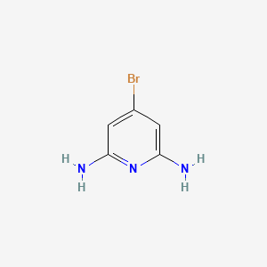 Chemical structure of 4-Bromo-2,6-diaminopyridine