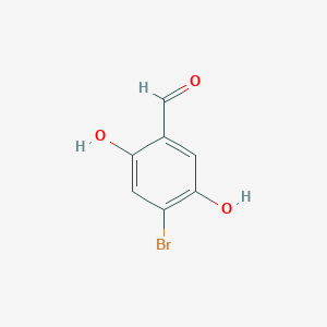 Chemical structure of 4-Bromo-2,5-dihydroxybenzaldehyde