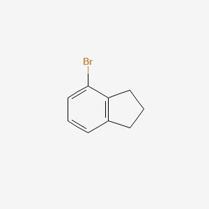 Chemical structure of 4-Bromo-2,3-dihydro-1H-indene