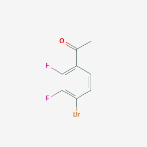 Chemical structure of 4'-Bromo-2',3'-difluoroacetophenone