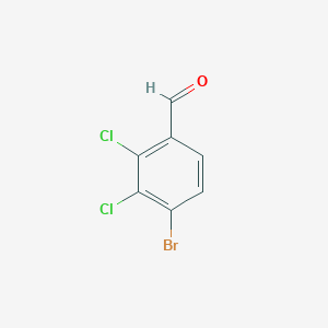 Chemical structure of 4-Bromo-2,3-dichlorobenzaldehyde