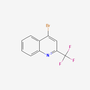 Chemical structure of 4-Bromo-2-(trifluoromethyl)quinoline