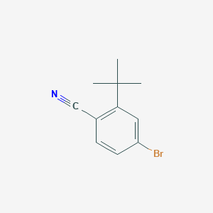 Chemical structure of 4-Bromo-2-(tert-butyl)benzonitrile