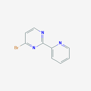 Chemical structure of 4-Bromo-2-(pyridin-2-yl)pyrimidine
