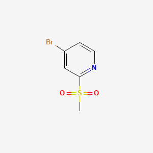 Chemical structure of 4-Bromo-2-(methylsulfonyl)pyridine