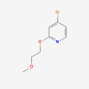 Chemical structure of 4-Bromo-2-(2-methoxyethoxy)pyridine
