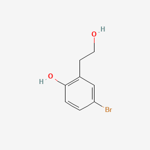Chemical structure of 4-bromo-2-(2-hydroxyethyl)phenol