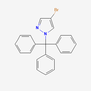 Chemical structure of 4-Bromo-1-tritylpyrazole