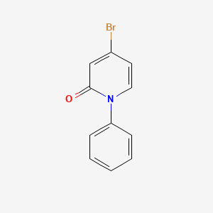 Chemical structure of 4-Bromo-1-phenylpyridin-2(1H)-one