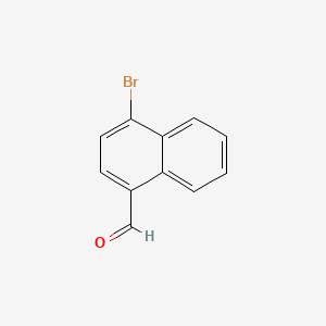 Chemical structure of 4-Bromo-1-naphthaldehyde