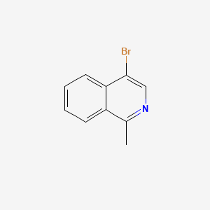Chemical structure of 4-Bromo-1-methylisoquinoline