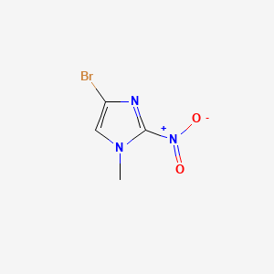 Chemical structure of 4-Bromo-1-methyl-2-nitro-1H-imidazole