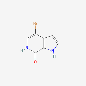 Chemical structure of 4-Bromo-1H-pyrrolo[2,3-c]pyridin-7(6H)-one