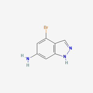 Chemical structure of 4-Bromo-1H-indazol-6-amine