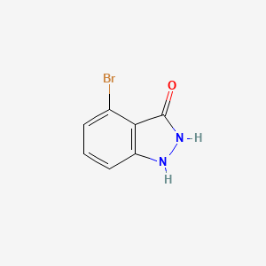 Chemical structure of 4-Bromo-1H-indazol-3(2H)-one